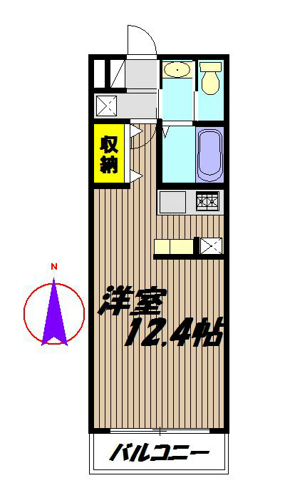 湘南コスモス 108号室 間取り