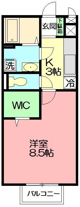 Casa del sol 206号室 間取り