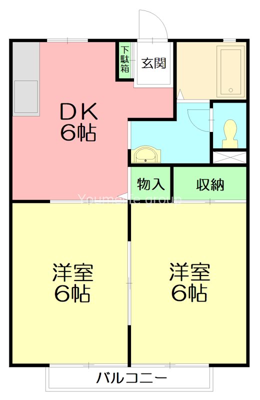 カーサエクセル 202号室 間取り