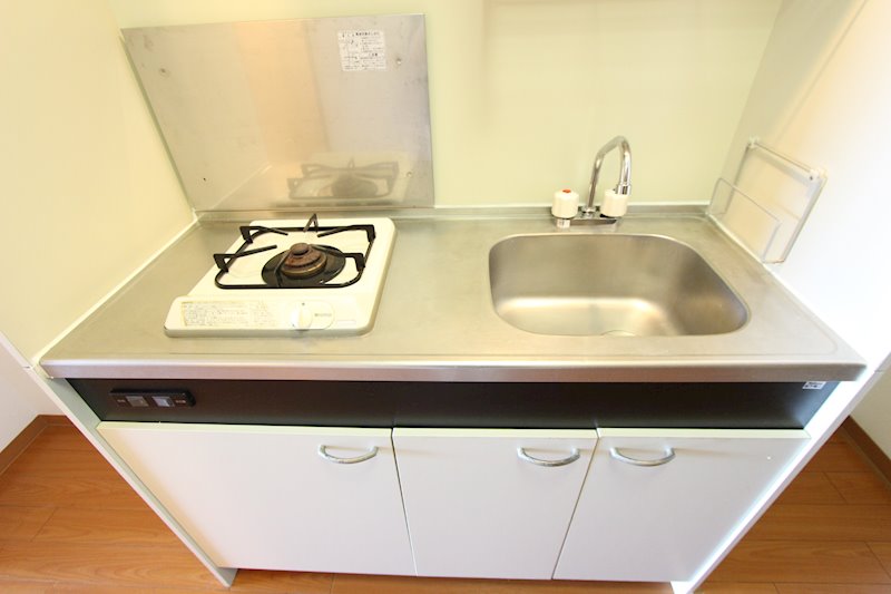 ガスコンロ1口タイプのキッチンです マーメイド湘南 キッチン