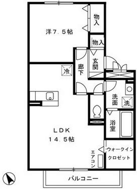 スワロウテイルA 302号室 間取り