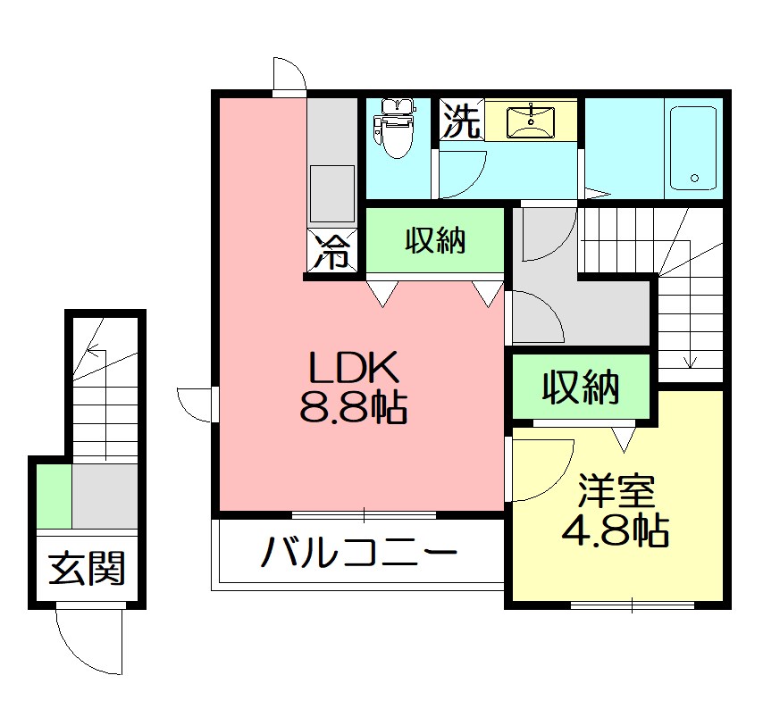 Joyful 201号室 間取り