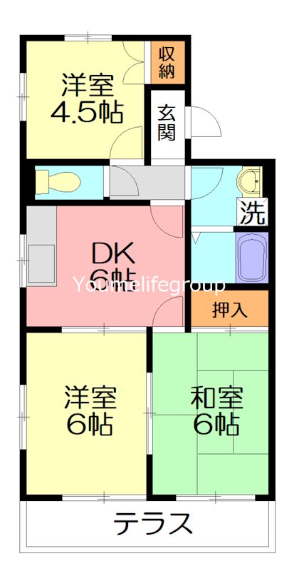 オーク湘南Ⅰ 102号室 間取り