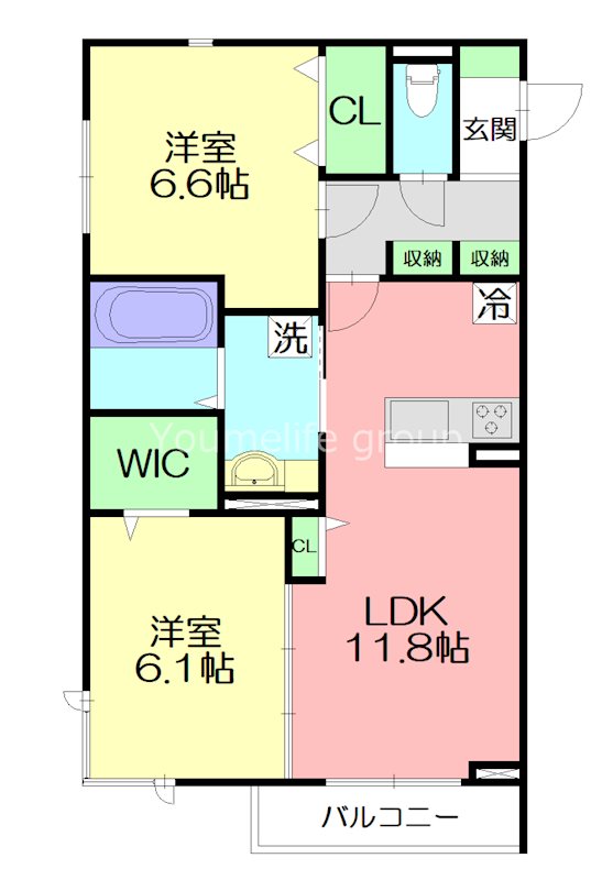 Lemons蓮正寺 306号室 間取り