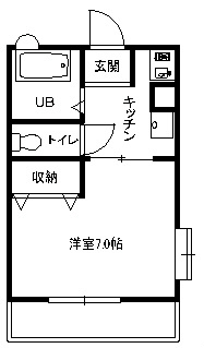 プレジィール 201号室 間取り