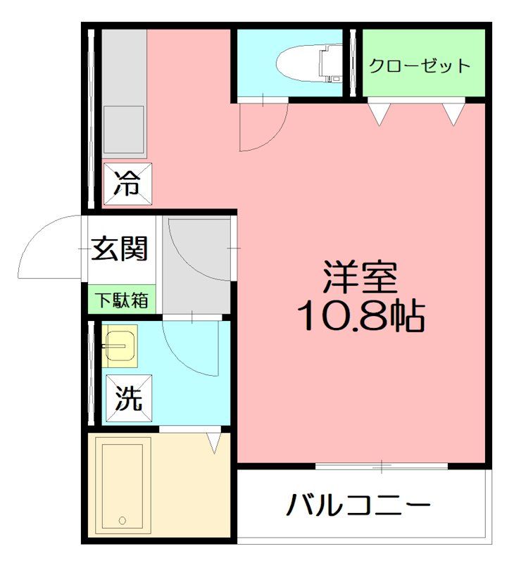 ラ・ヴィレッタ茅ヶ崎 205号室 間取り
