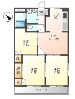 カモミール壱番館 101号室 間取り