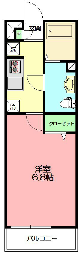 リブリ・bonheur（ボヌール） 104号室 間取り