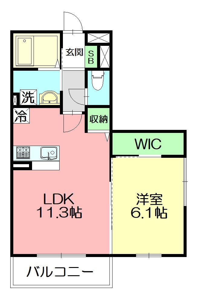 BLESS戸塚弥生台 301号室 間取り