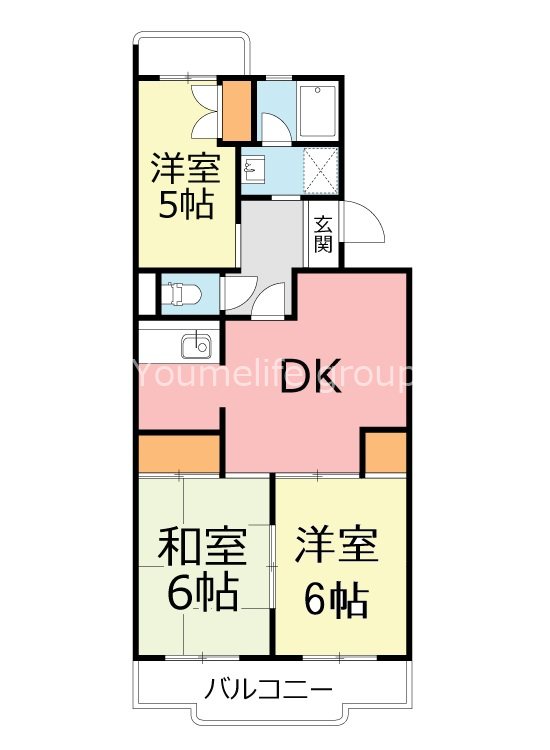 スペランザ大住 105号室 間取り