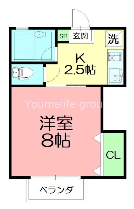 Valley　House 202号室 間取り
