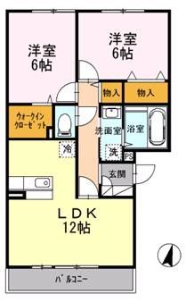 ソフィス蛍田 203号室 間取り