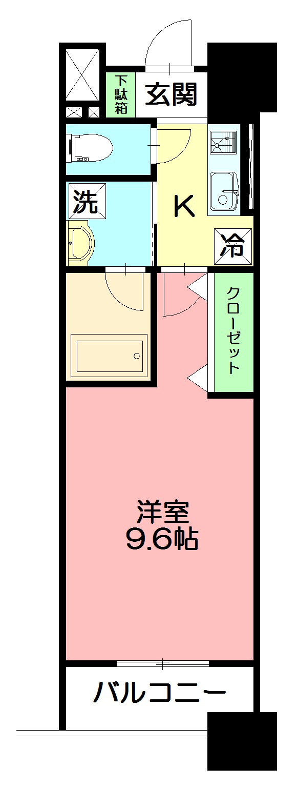 ベルヴュコート湘南 706号室 間取り