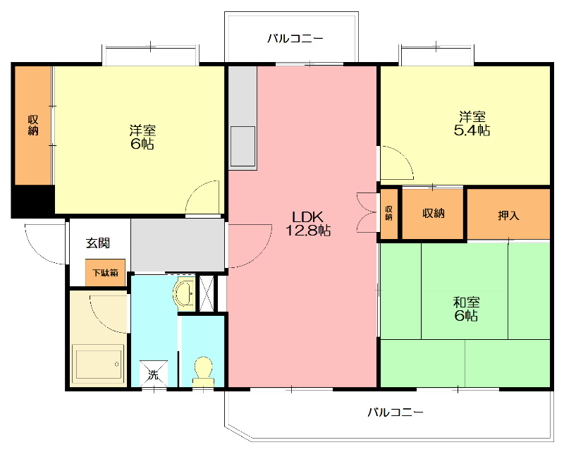 グリーンヒル飯島 403号室 間取り