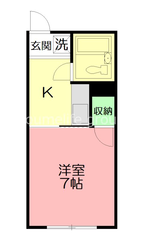 ビューハイツ 103号室 間取り