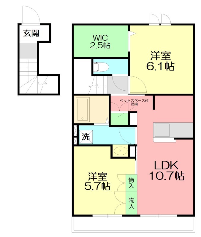 フォレスト　ヒルズ 202号室 間取り
