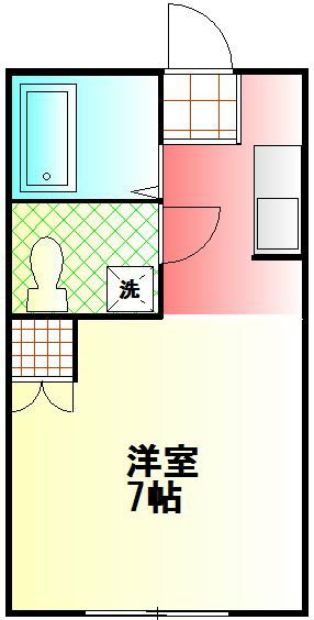 東海大ハイムⅡ 201号室 間取り