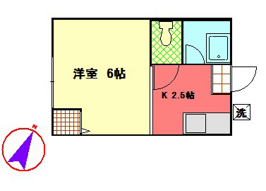 今井ハイツＤ棟 202号室 間取り