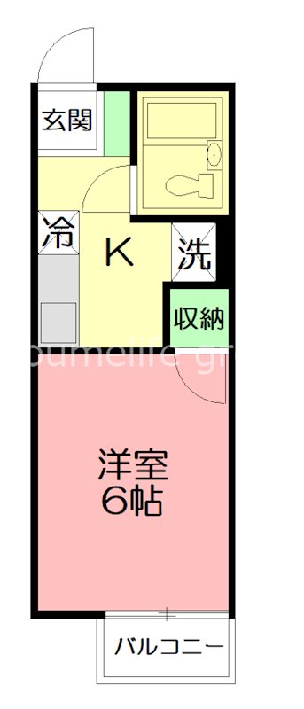 シティハイムＮＡＶＡ  202号室 間取り