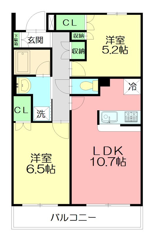 パークサイド藤沢 203号室 間取り