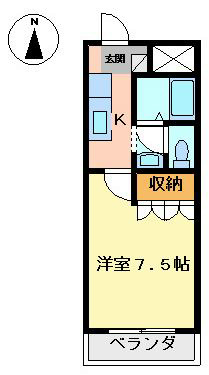 スピカ 201号室 間取り