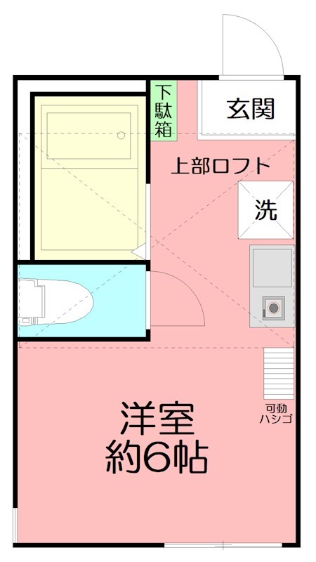 G・Aヒルズ弥生台 103号室 間取り