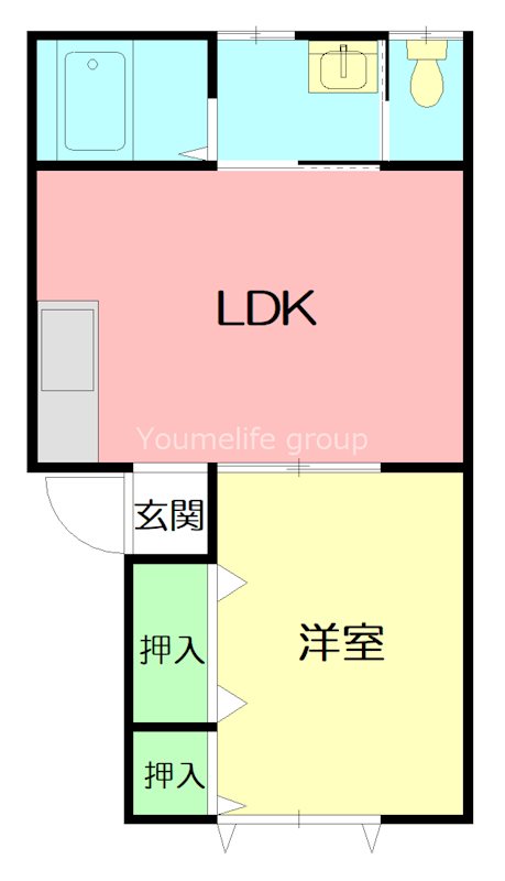 シーサイドクボタⅠ 203号室 間取り
