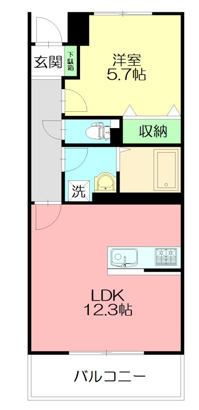 エクセレントＫ 402号室 間取り