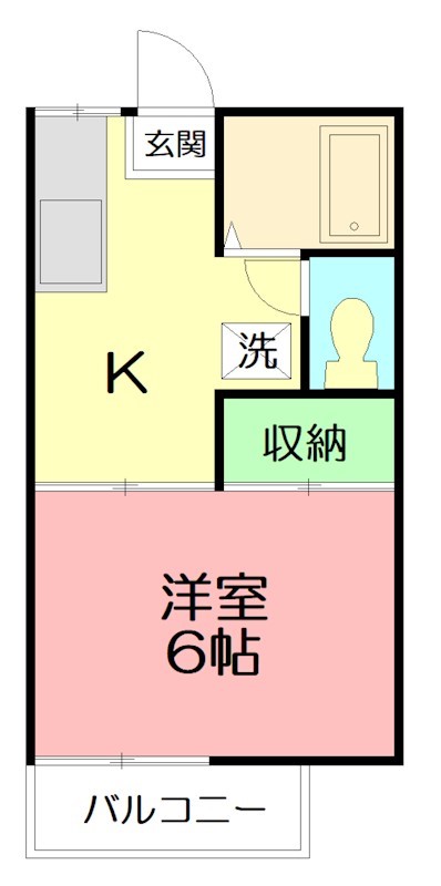 ファミーユ菅野 202号室 間取り