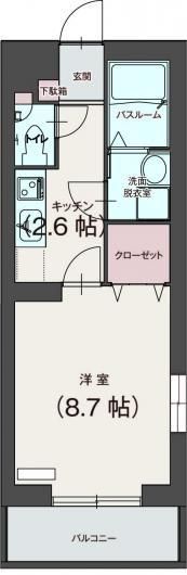 グランフィーユ 301号室 間取り