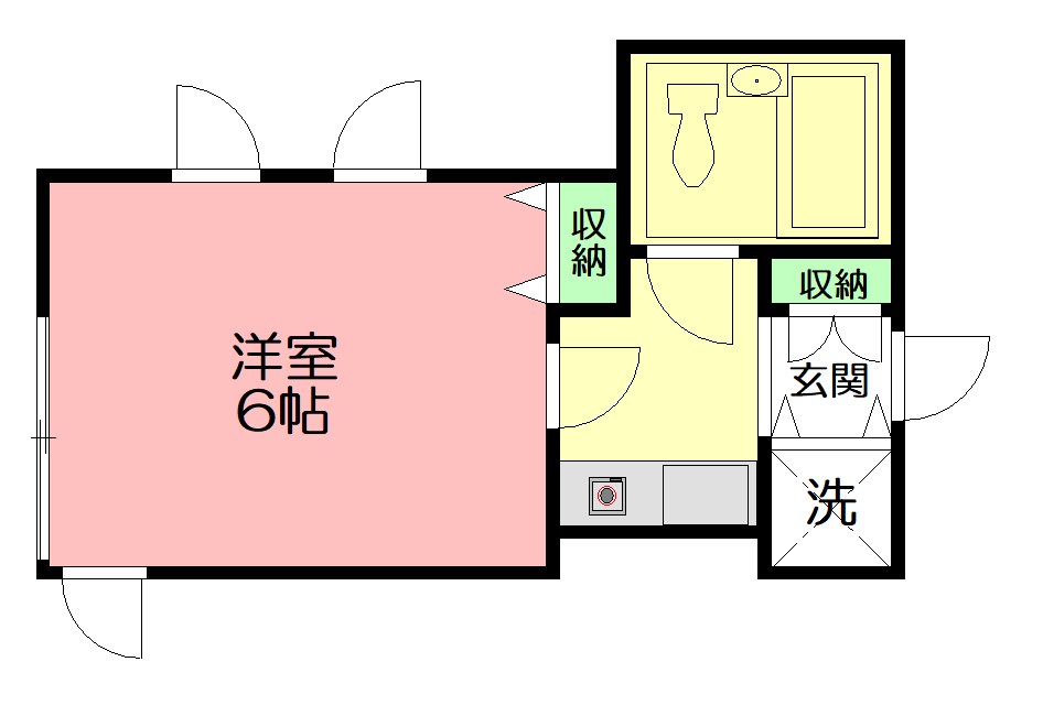 クレアール厚木第3 106号室 間取り