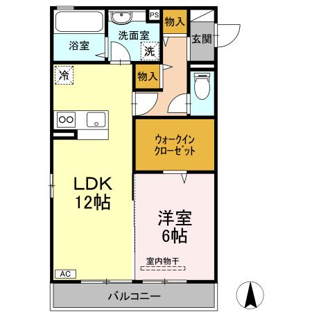 グリーンビレッジ  203号室 間取り