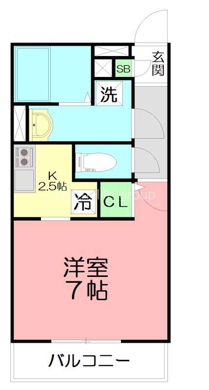 リブリ・大船 102号室 間取り