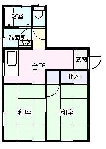 ハイツにのみや 間取り図