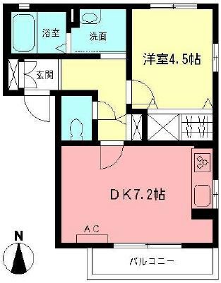 ラ・ピアーナⅭ 102号室 間取り