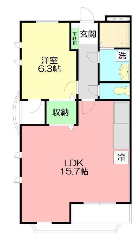 ファヌエル 401号室 間取り