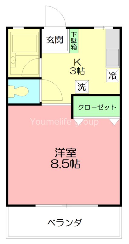 エスポワール平井 202号室 間取り