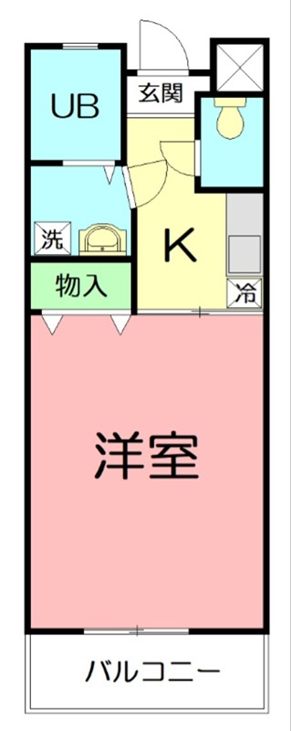びゅう中の原 303号室 間取り