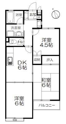 ピースフル湘南B棟 102号室 間取り