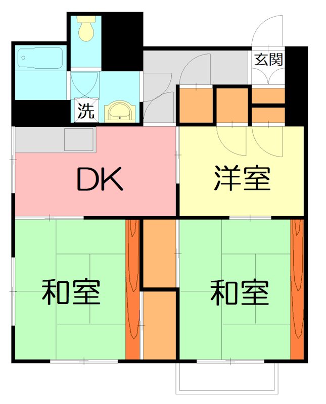 メゾンソレイユ 202号室 間取り