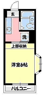 クリエイト湘南 401号室 間取り