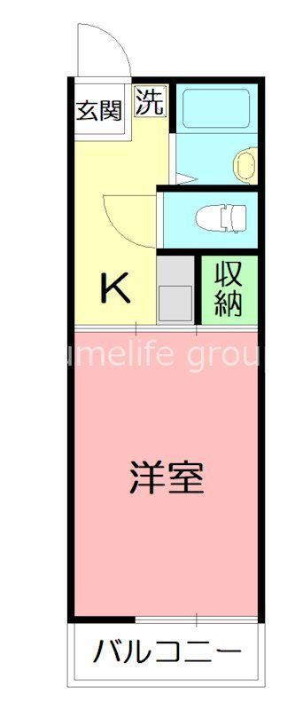 ドリームハイツA 106号室 間取り
