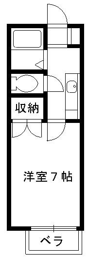 フラット2 間取り図