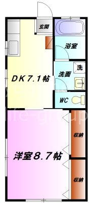 セレスM 101号室 間取り