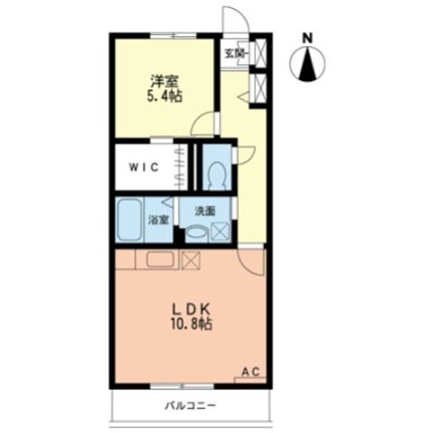 クレール山下 306号室 間取り