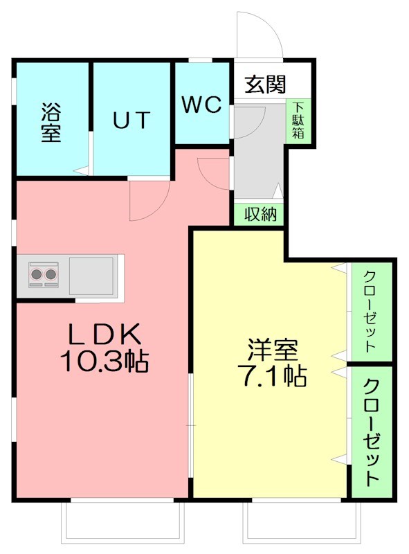 ジュン・シベール 102号室 間取り