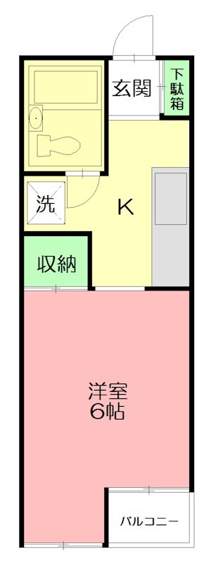 CASABLANCA（カサブランカ） 206号室 間取り