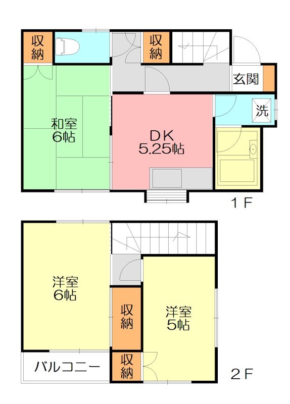 パレスサンライズB 1号室 間取り