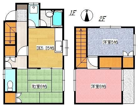 パレスサンライズB 1号室 間取り