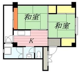 ビレッジハウス戸川２号棟 304号室 間取り